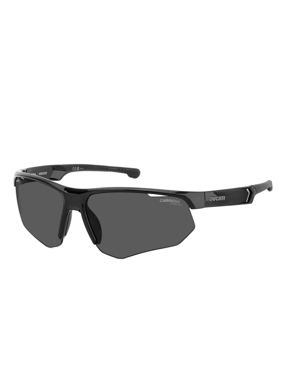Carrera x Ducati geometric-frame sunglasses Zwart