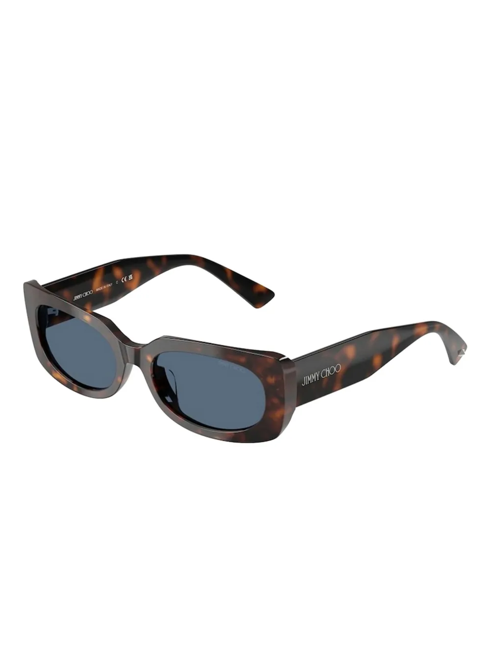 Jimmy Choo Eyewear rectangle-frame sunglasses - Bruin