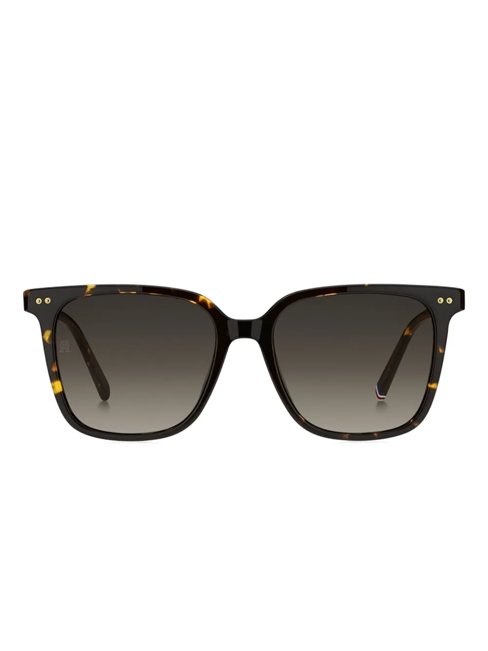Tommy Hilfiger tortoiseshell square-frame sunglasses | Black | Image 1