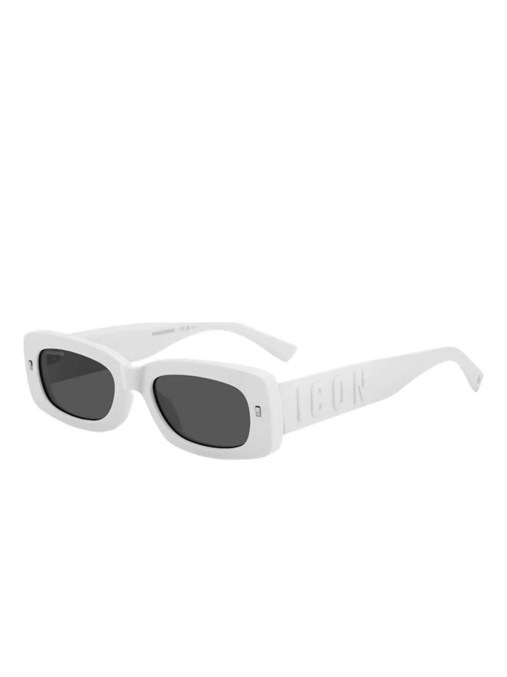 DSQUARED2 EYEWEAR Icon rectangle-frame sunglasses - Wit