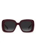 Tommy Hilfiger square-frame sunglasses - Red