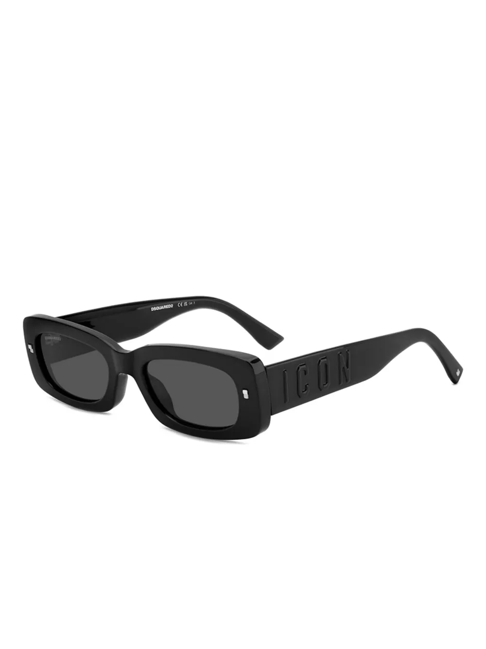 DSQUARED2 Icon rectangle sunglasses Zwart