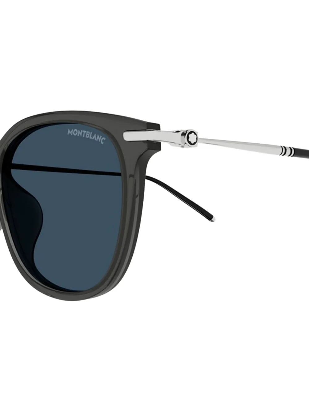 Montblanc Zonnebril met vierkant montuur Grijs