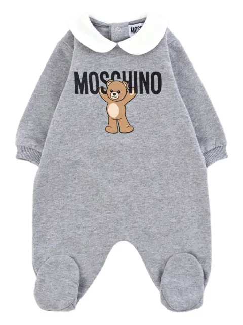 Moschino Kids teddy-print cotton babygrow