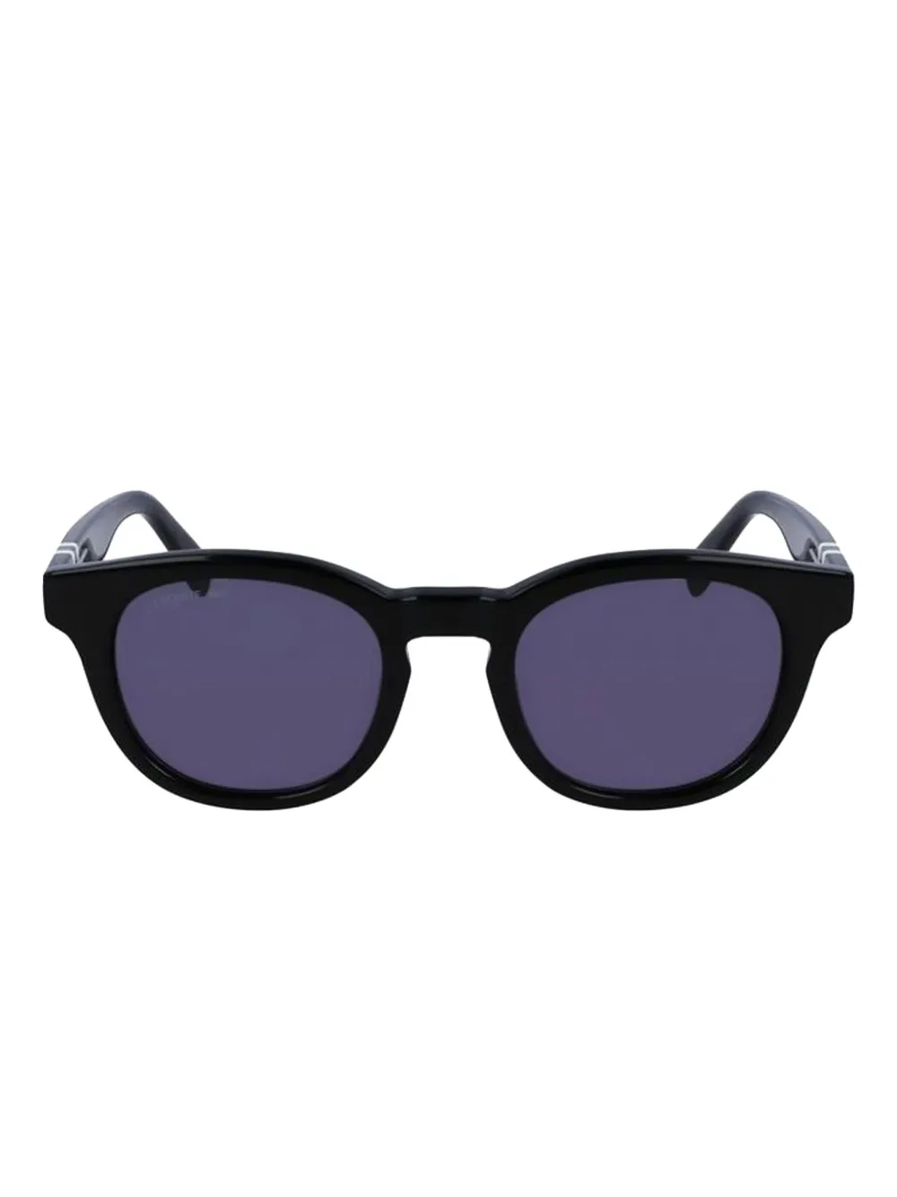 Lacoste Round-frame Sunglasses In Black