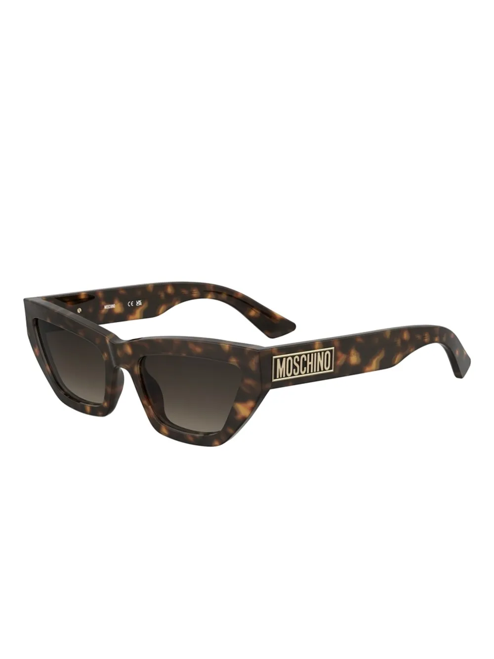 Moschino cat-eye tortoiseshell sunglasses Bruin