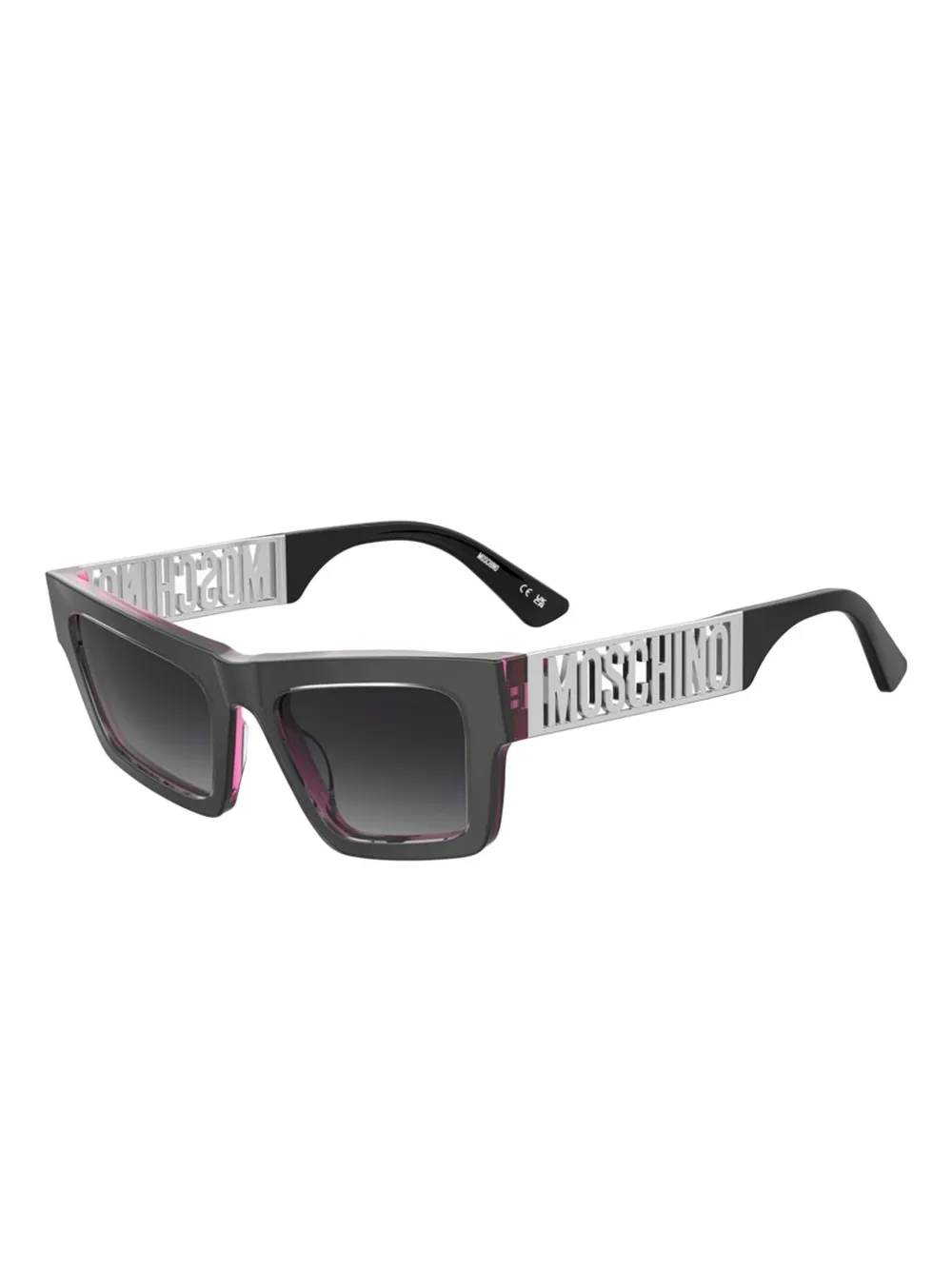 Moschino Eyewear rectangle sunglasses - Zwart