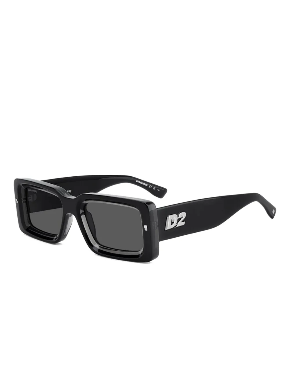 DSQUARED2 rectangle-frame sunglasses Zwart