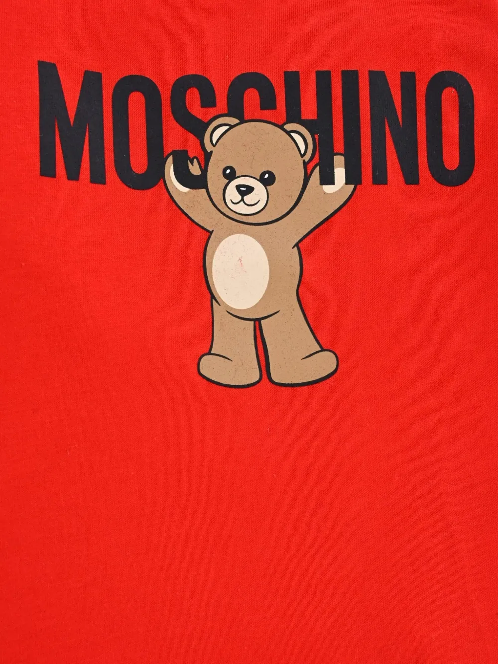 Moschino Kids T-shirt met teddybeerprint Rood
