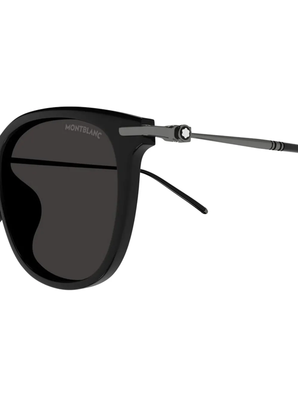 Montblanc round-frame sunglasses Zwart