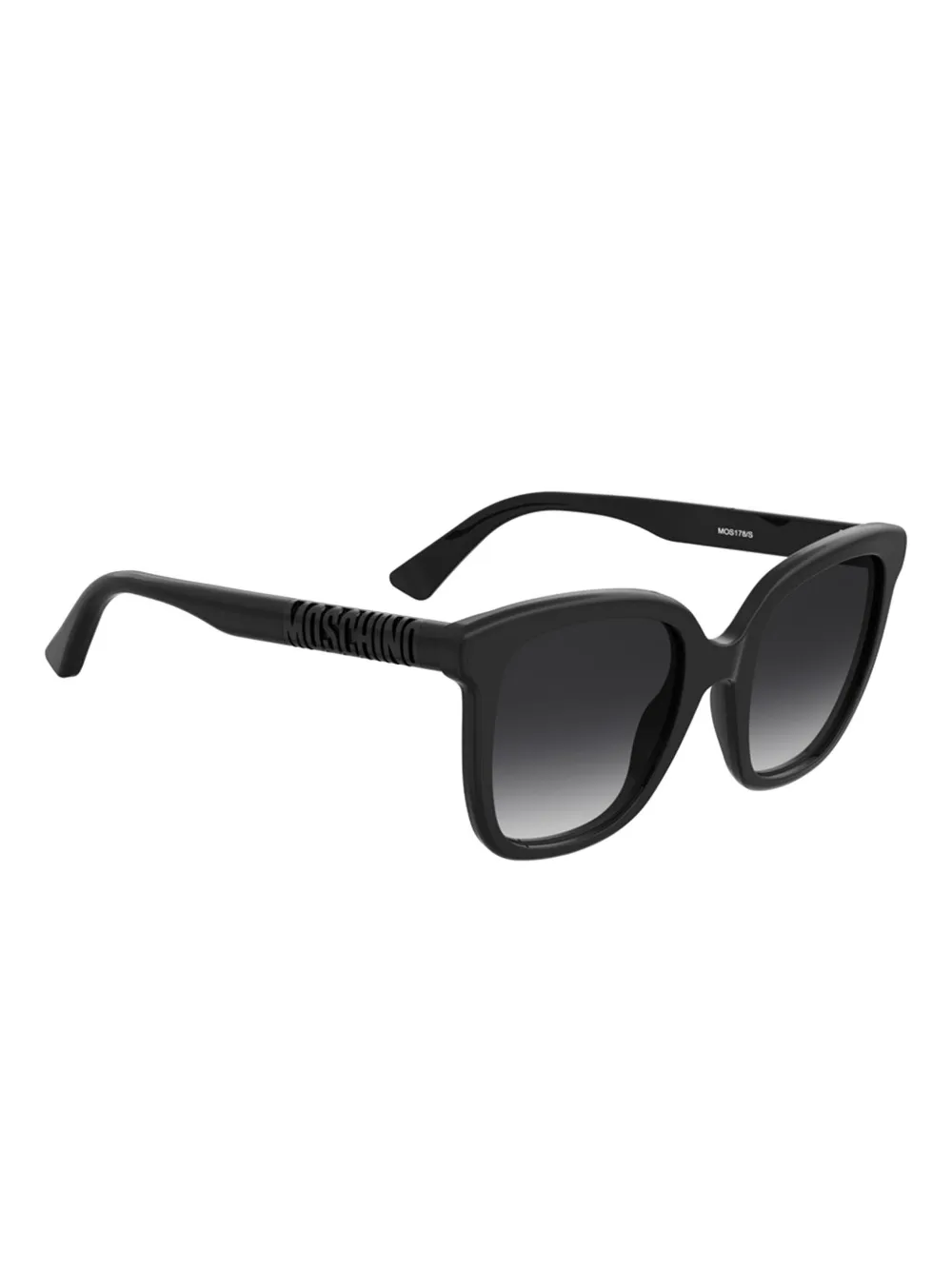 Moschino Eyewear logo-lettering square-frame sunglasses Zwart