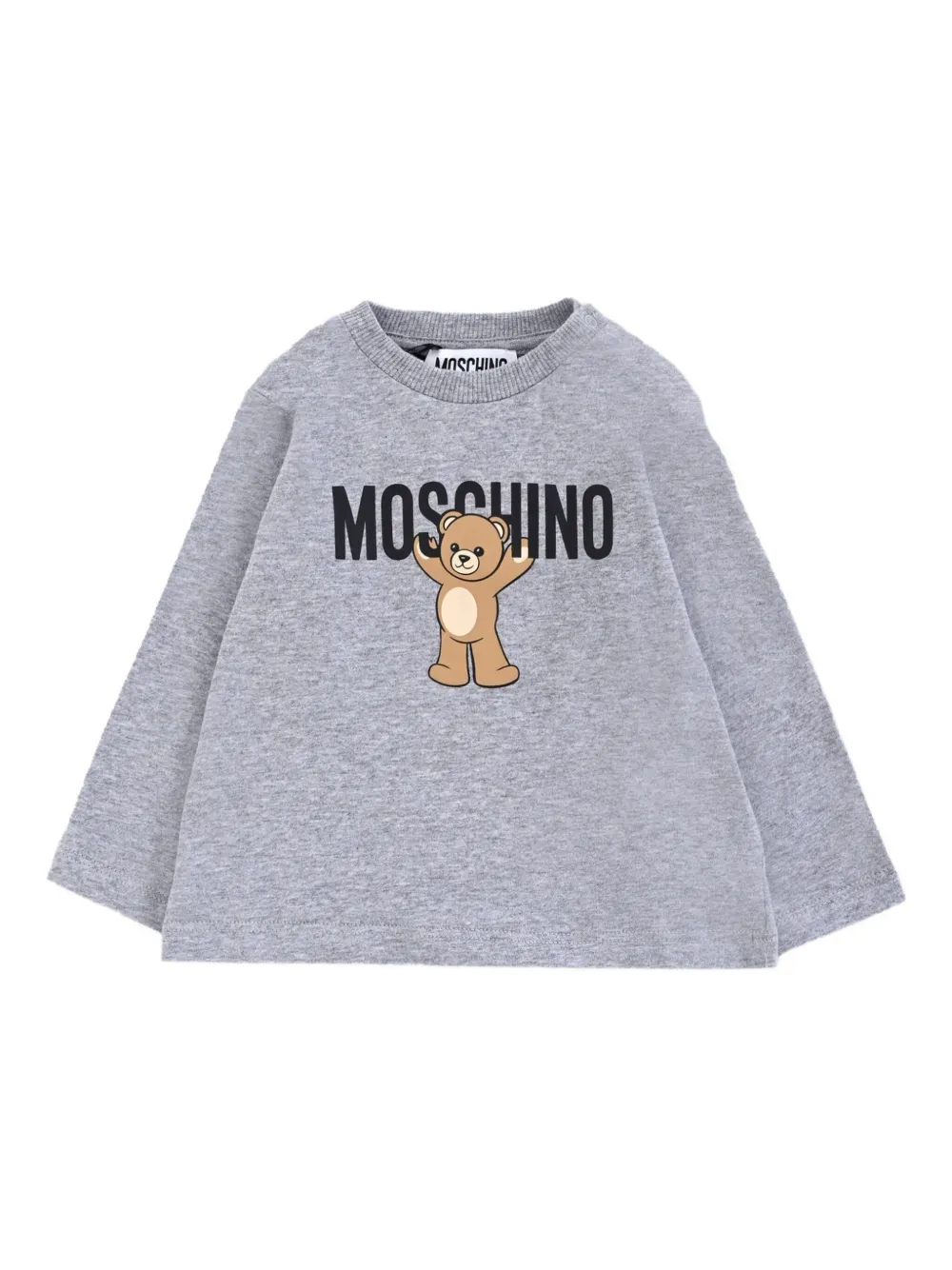 Moschino Kids T-shirt met teddybeerprint Grijs
