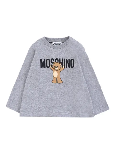Moschino Kids teddy-print long-sleeve T-shirt
