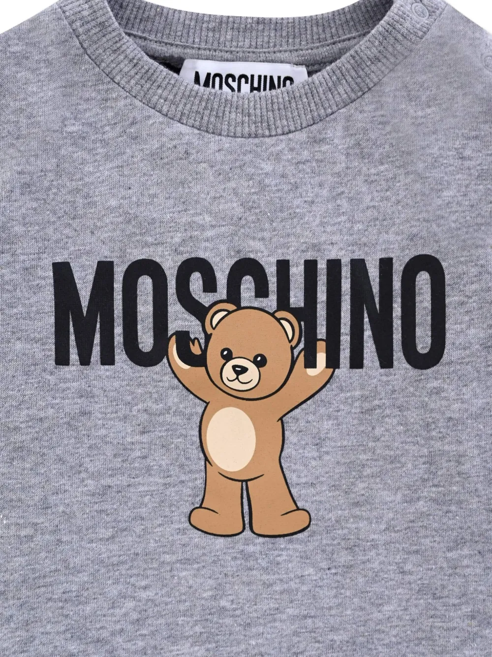 Moschino Kids T-shirt met teddybeerprint Grijs