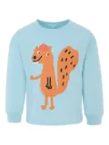 Stella McCartney Kids squirrel-print long-sleeve sweatshirt - Blue