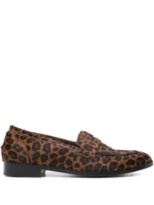 Roberto Cavalli leopard-print Loafers | Brown | FARFETCH BH