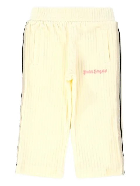 Palm Angels Kids ribbed-panel side-stripe trousers