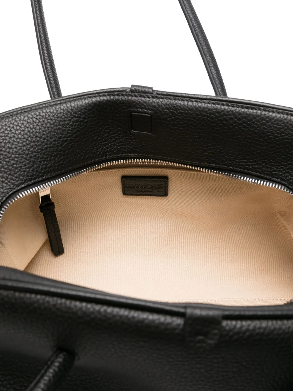 Jacquemus Tourism leren shopper Zwart
