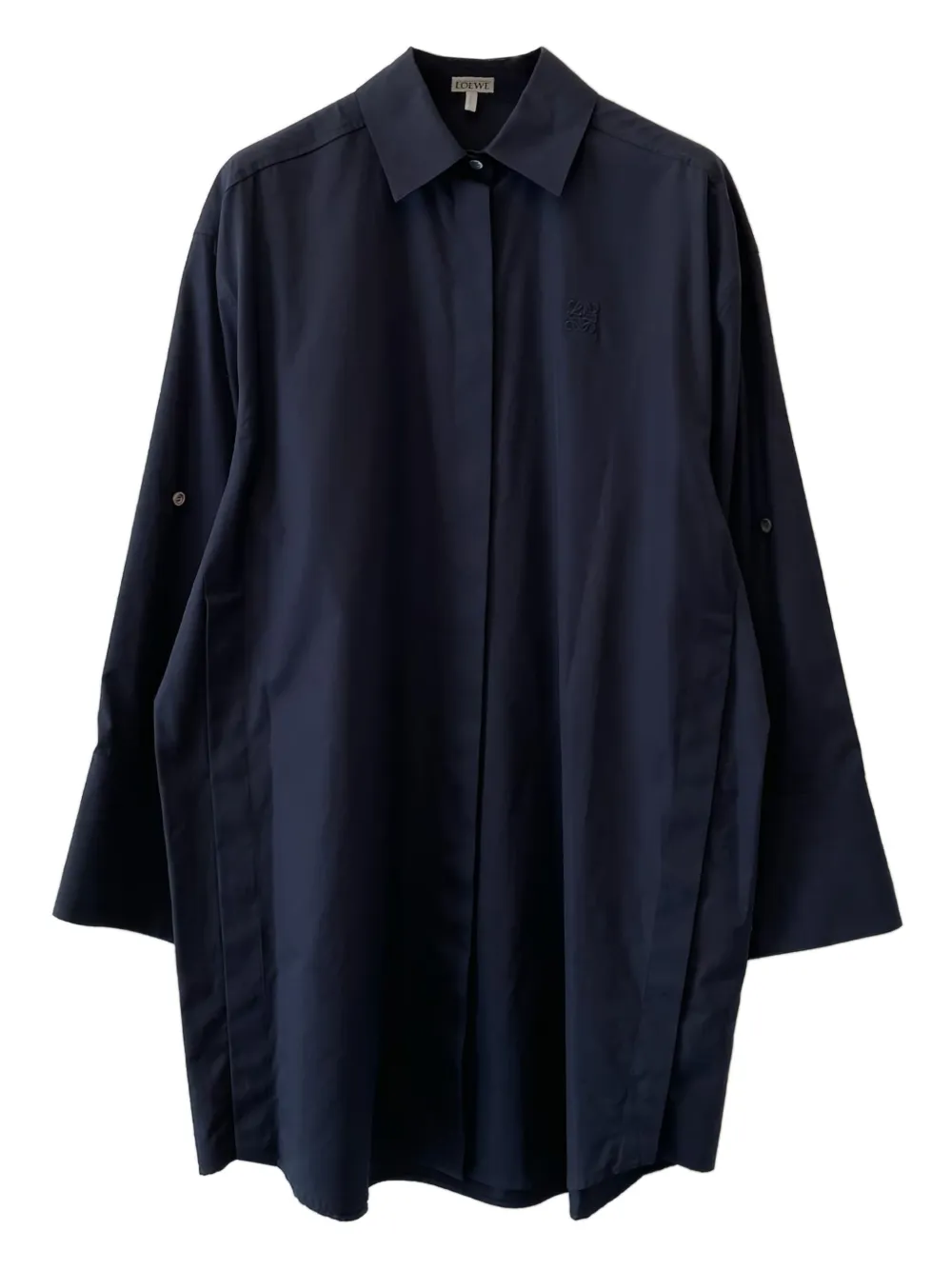 LOEWE button-down shirt dress - ブルー LOEWE button-down shirt dress - ブルー