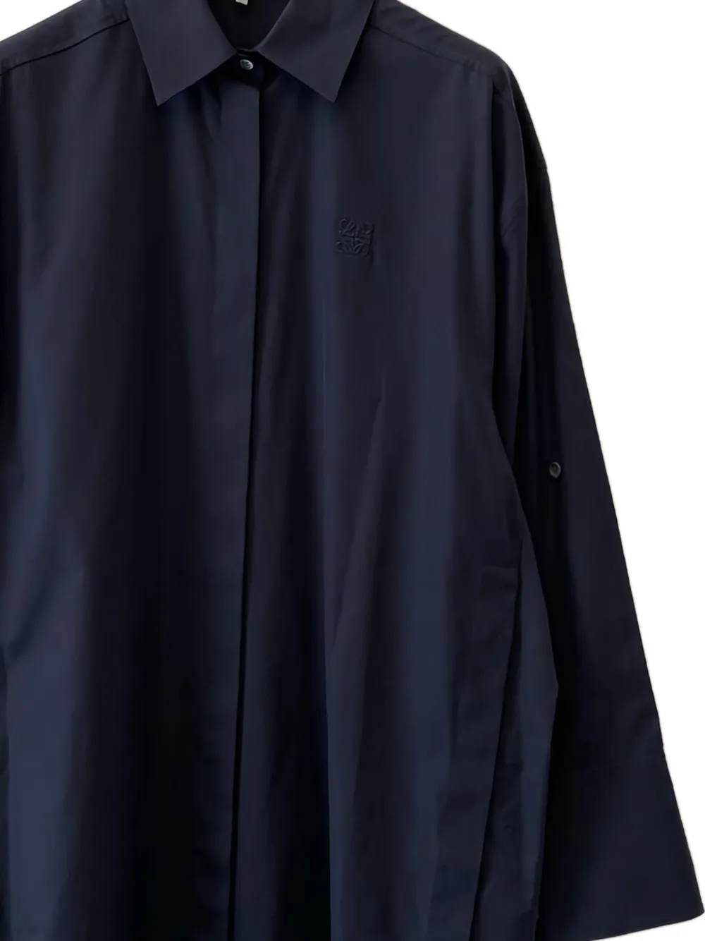 LOEWE button-down shirt dress - Blauw