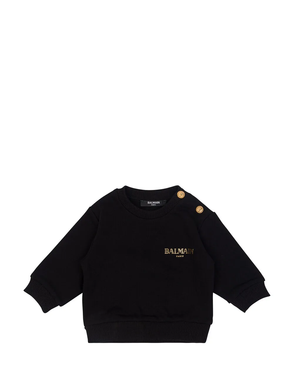 Balmain Kids Felpa con stampa - Nero