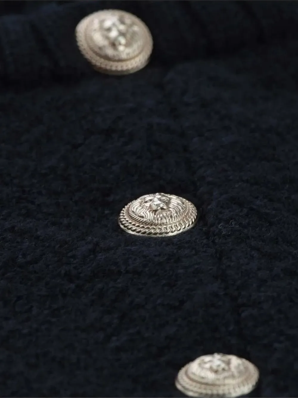 Balmain Kids Trui met knoopdetail Zwart