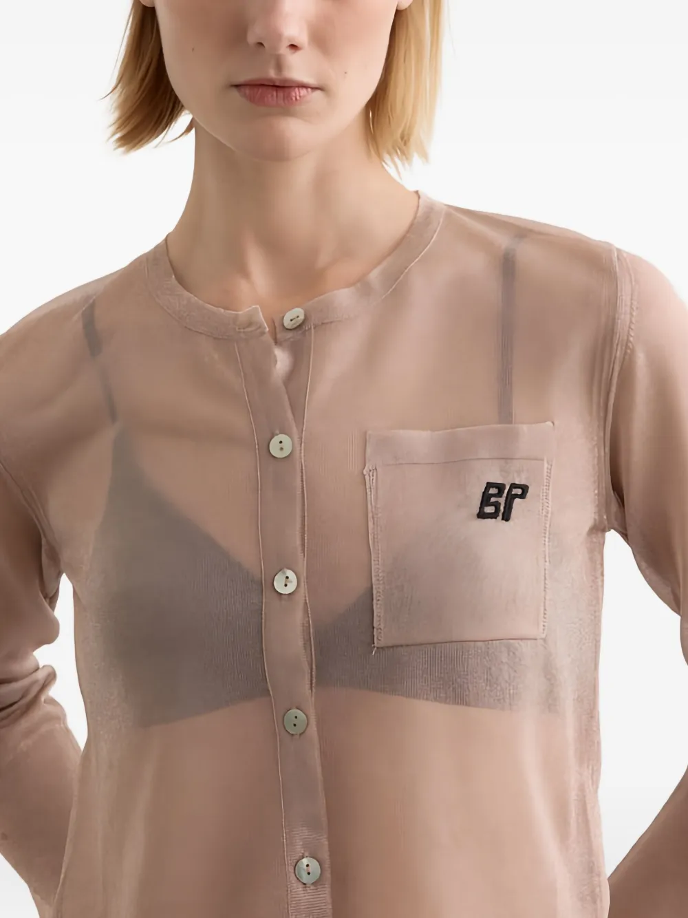 Baum Und Pferdgarten Crisje Chest-pocket Cardigan In Brown