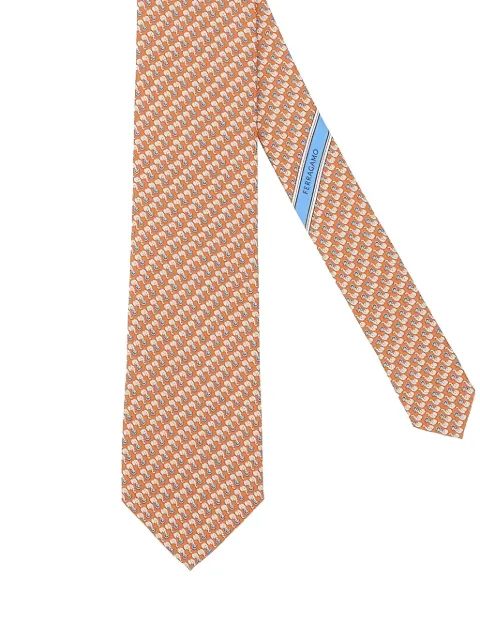 Ferragamo 패턴 실크 넥타이