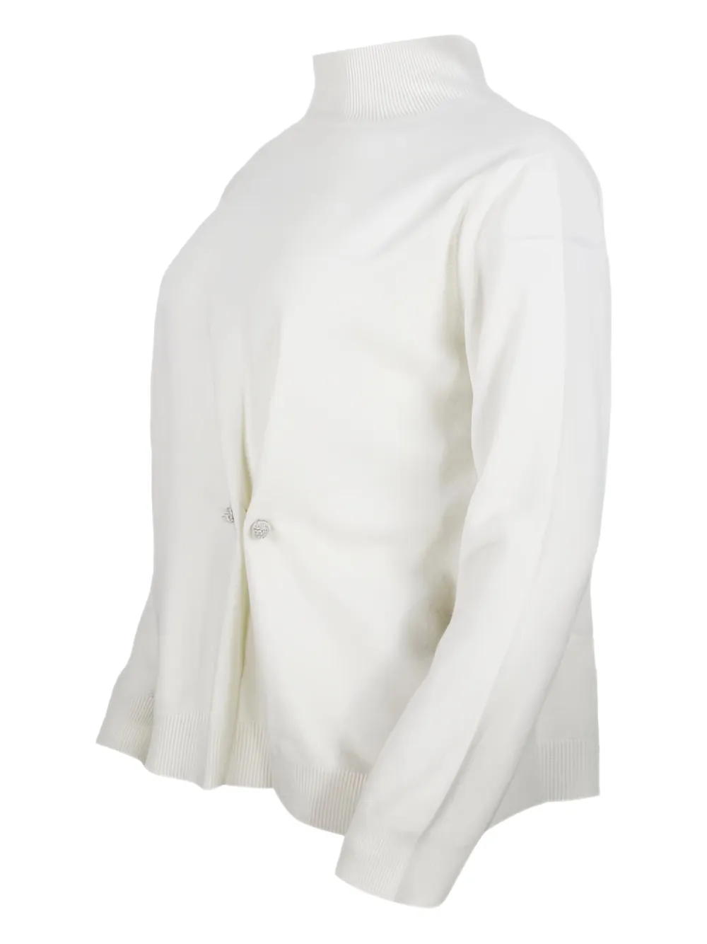 Fabiana Filippi Wollen trui met speld detail Beige