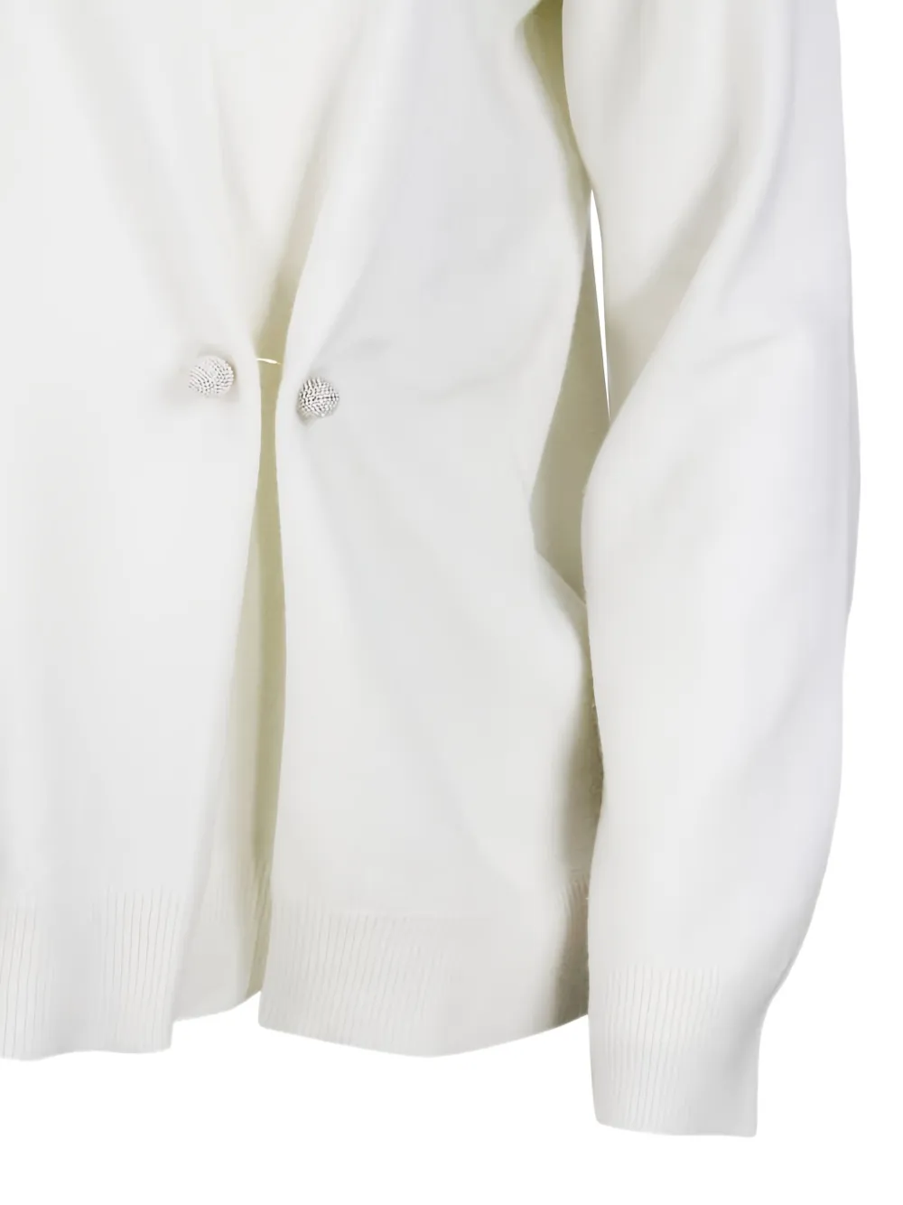 Fabiana Filippi Wollen trui met speld detail Beige