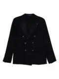 Tagliatore double-breasted cashmere blazer - Blue