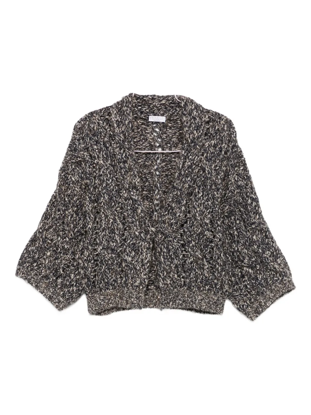 Brunello Cucinelli twist-detail cardigan Blauw