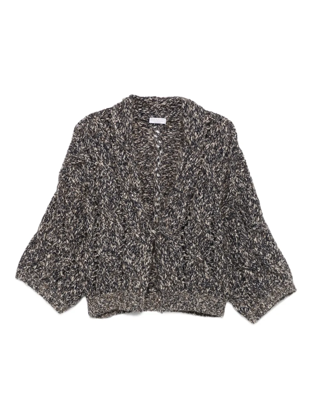 Brunello Cucinelli twist-detail cardigan Blauw