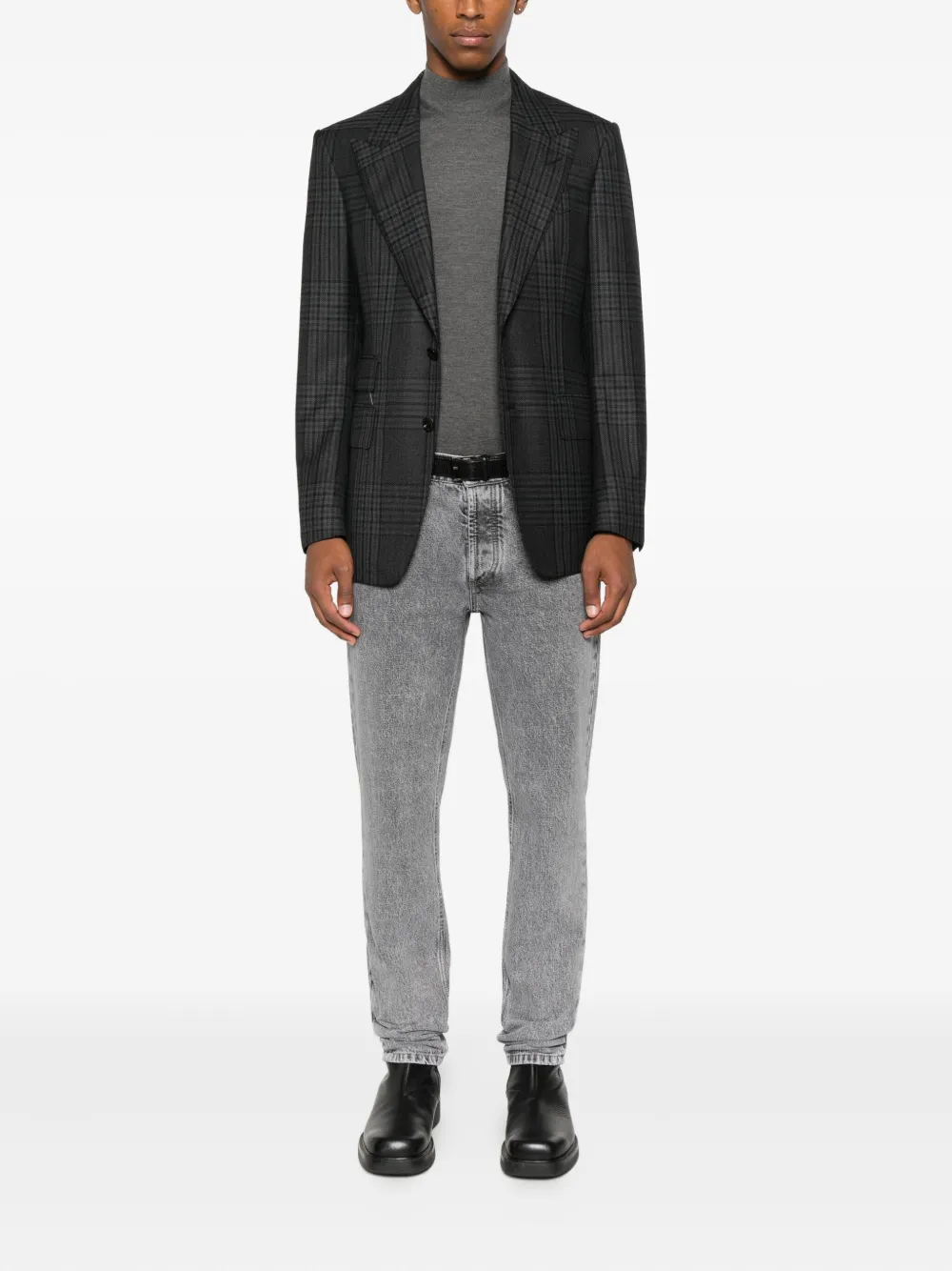 Malo high-neck sweater Grijs