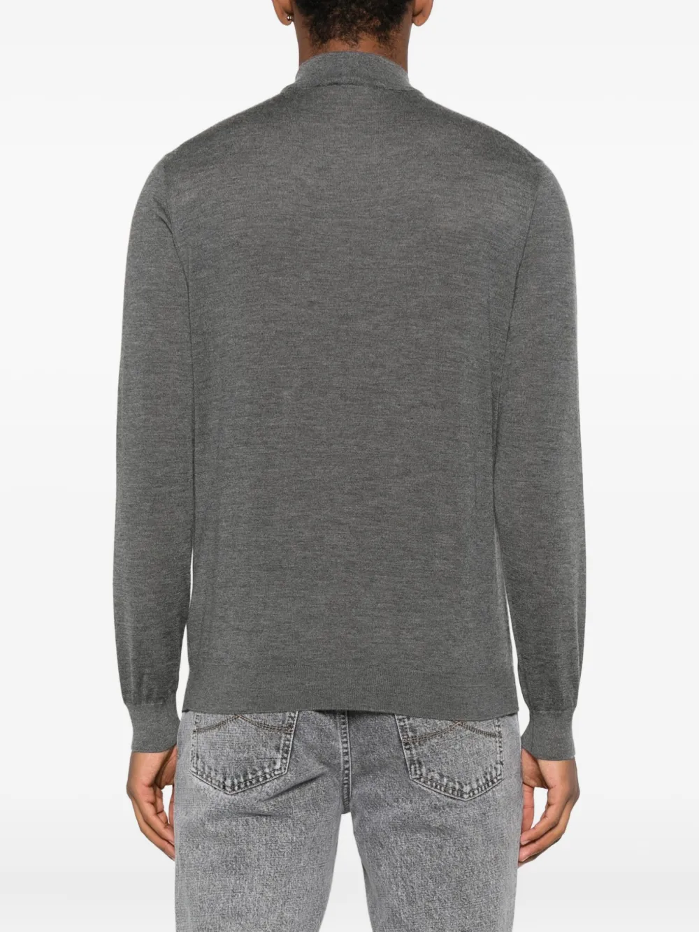 Malo high-neck sweater Grijs