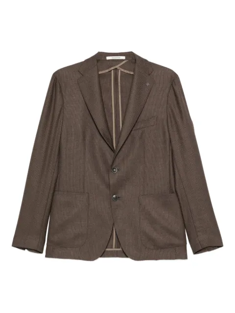 Tagliatore patch-pocket single-breasted blazer