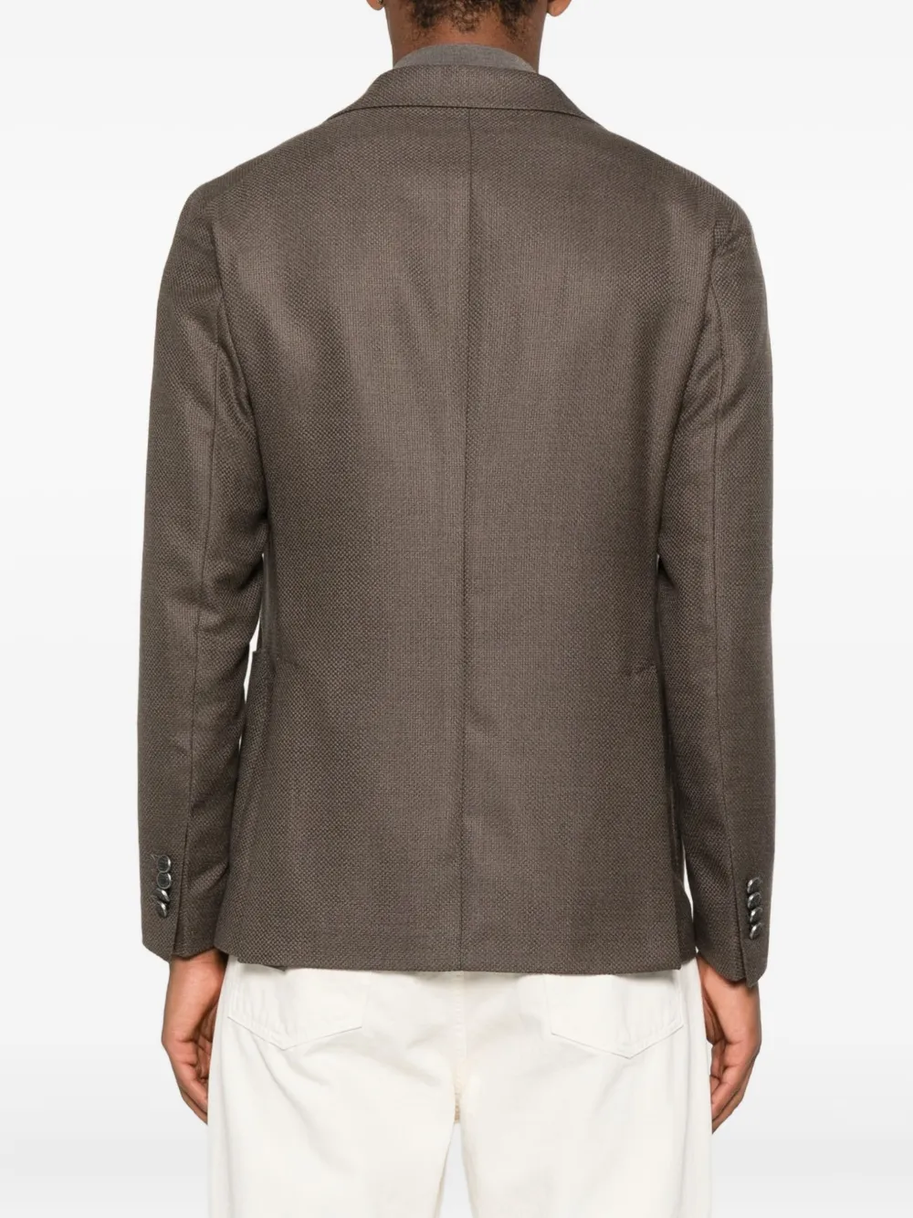Tagliatore Blazer met enkele rij knopen Bruin