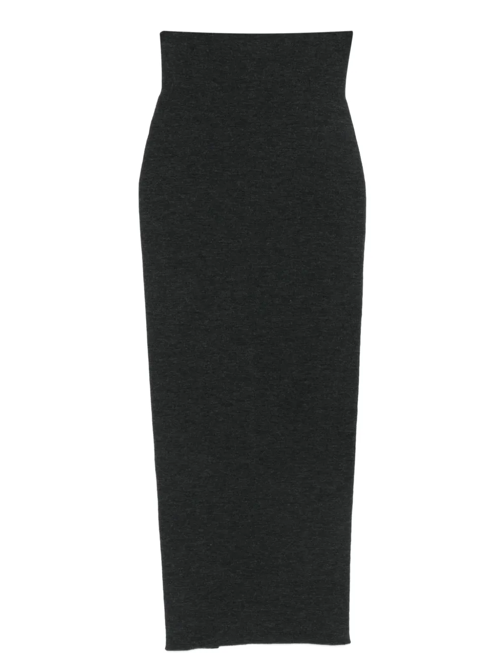 Alberta Ferretti high-waisted virgin wool maxi skirt Grijs