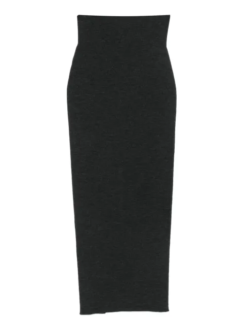 Alberta Ferretti high-waisted virgin wool maxi skirt