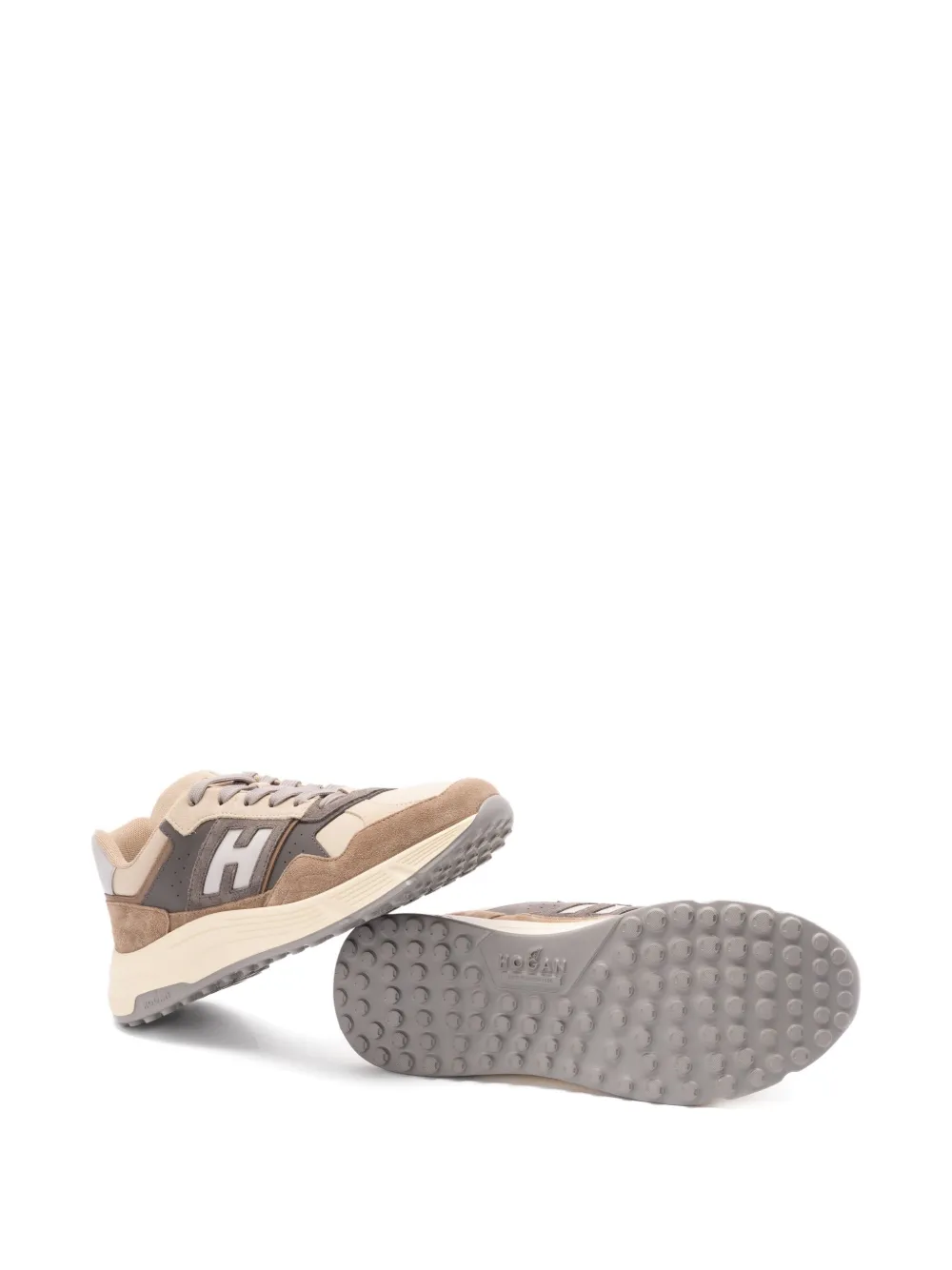 Hogan Hyperlight panelled sneakers Brown