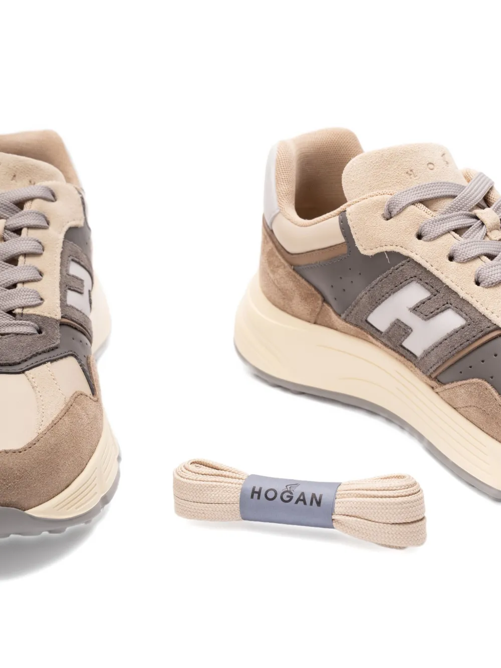 Hogan Hyperlight panelled sneakers Brown