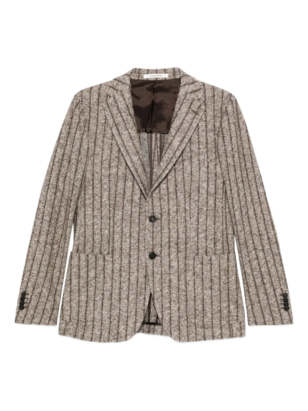 Tagliatore striped-pattern single-breasted blazer Bruin