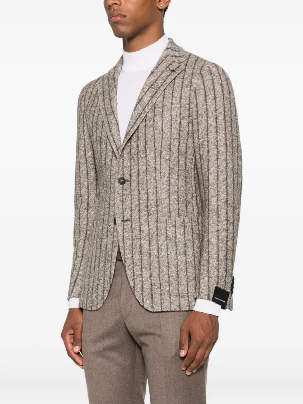 Tagliatore Blazer Monopetto a Righe Marrone FARFETCH IT