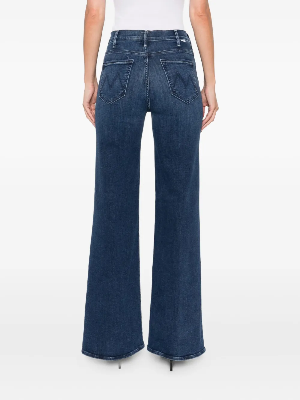 MOTHER The Hustler Roller Sneak jeans Blauw