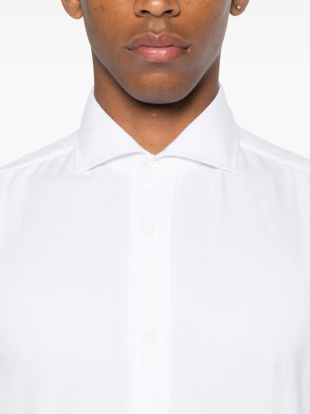 Brunello Cucinelli long-sleeve shirt Wit