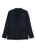 Tagliatore double-breasted checked suit - Blue