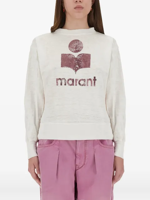 MARANT ÉTOILE långärmad t-shirt med logotyp