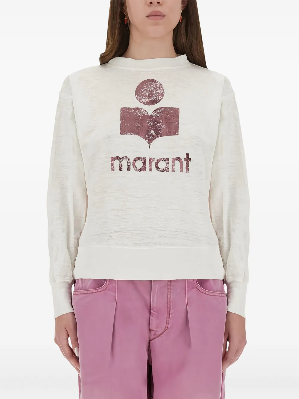 MARANT ÉTOILE logo-print long-sleeve T-shirt | T-Shirts & Jersey Shirts | Image 2