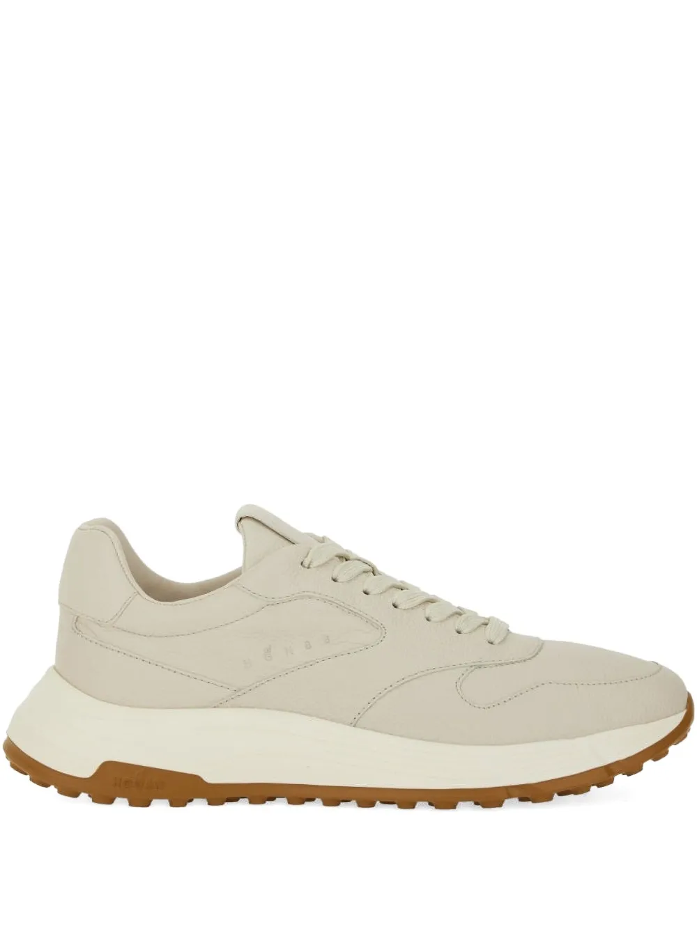 Hogan leather lace-up low-top sneakers Neutrals