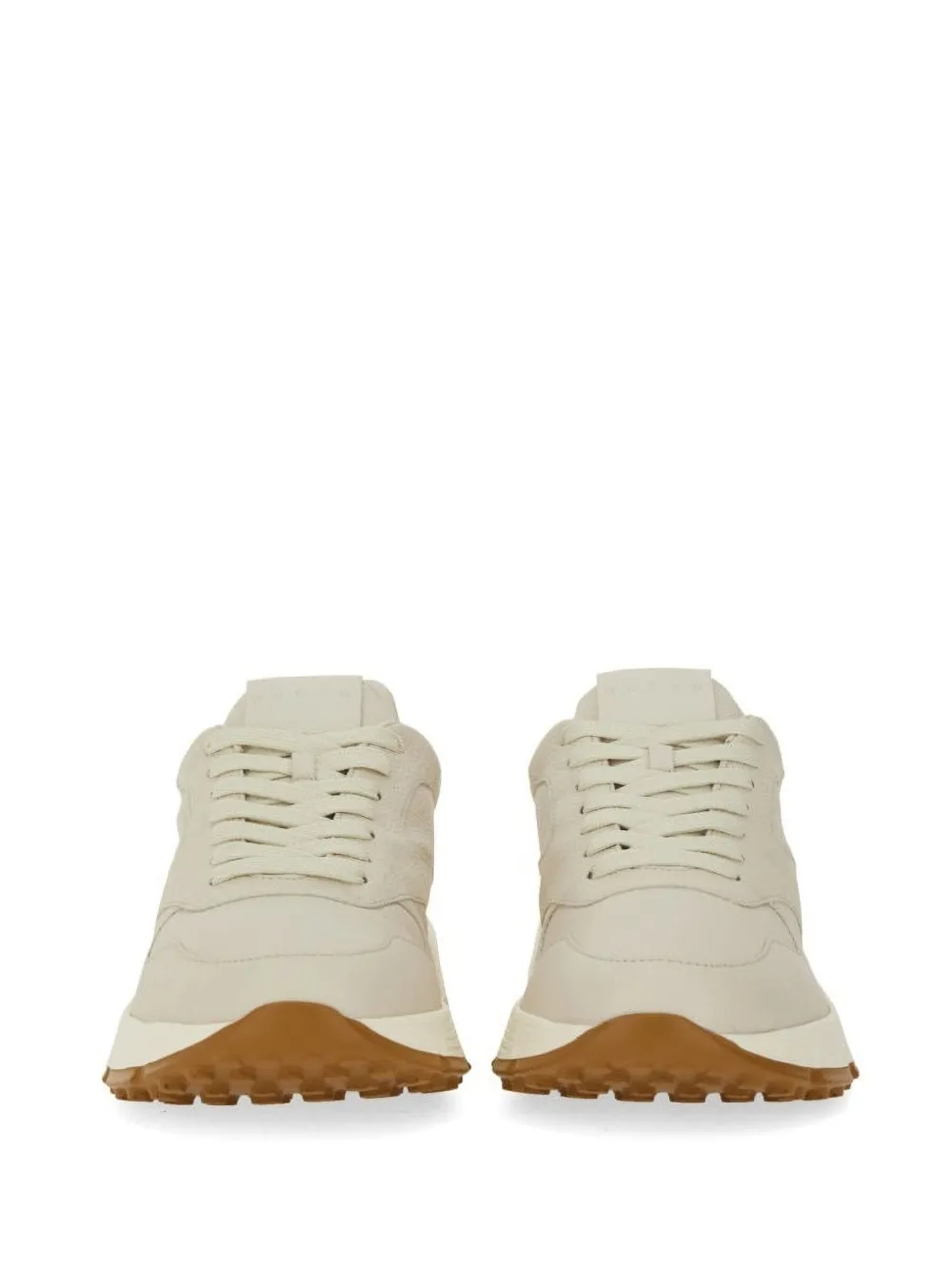 Hogan Leren low-top sneakers Beige